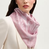 Lancashire Rose Silk Scarf Rose Pink Pure Silk