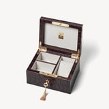 Watch & Cufflinks Box Deep Shine Amazon Brown Croc