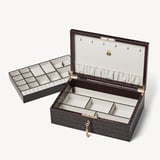 Prestige Jewellery Box Deep Shine Amazon Brown Croc