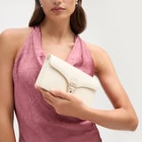 Mayfair®Clutch Ivory Patent Croc