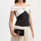 Eliza Clutch Black Velvet