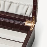 Savoy Jewellery Box Deep Shine Amazon Brown Croc