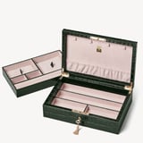 Savoy Jewellery Box Deep Shine Evergreen Croc