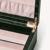 Savoy Jewellery Box Deep Shine Evergreen Croc