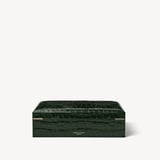 Savoy Jewellery Box Deep Shine Evergreen Croc