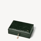 Savoy Jewellery Box Deep Shine Evergreen Croc