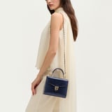 Midi Mayfair® Midnight Blue Patent Croc