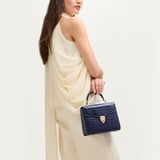 Midi Mayfair® Midnight Blue Patent Croc