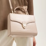 Mayfair® Soft Taupe Patent Croc