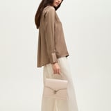 Mayfair® Soft Taupe Patent Croc