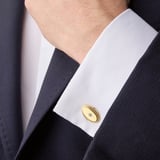 Diamond Faceted Oval Cufflinks 0.03ct Diamonds
