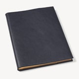 A4 Refillable Luxury Journal Navy Pebble with Soft Suede Lining