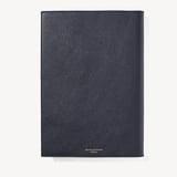 A4 Refillable Luxury Journal Navy Pebble with Soft Suede Lining