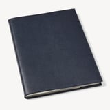 A4 Refillable Luxury Journal Navy Saffiano with Soft Suede Lining