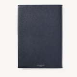 A4 Refillable Luxury Journal Navy Saffiano with Soft Suede Lining