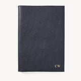 A4 Refillable Luxury Journal Navy Pebble with Soft Suede Lining