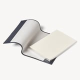 A4 Refillable Luxury Journal Navy Saffiano with Soft Suede Lining