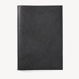 A4 Refillable Luxury Journal Black Pebble with Soft Suede Lining