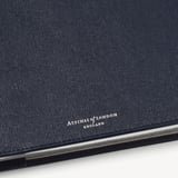 A4 Refillable Luxury Journal Navy Saffiano with Soft Suede Lining