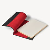 A4 Refillable Luxury Journal Black Pebble with Soft Suede Lining