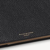 A4 Refillable Luxury Journal Black Pebble with Soft Suede Lining