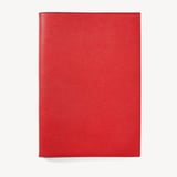 A4 Refillable Luxury Journal Cardinal Red Pebble with Soft Suede Lining
