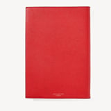 A4 Refillable Luxury Journal Cardinal Red Pebble with Soft Suede Lining