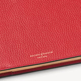 A4 Refillable Luxury Journal Cardinal Red Pebble with Soft Suede Lining