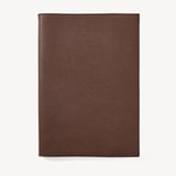 A4 Refillable Luxury Journal Tobacco Pebble with Soft Suede Lining