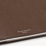 A4 Refillable Luxury Journal Tobacco Pebble with Soft Suede Lining
