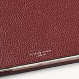 A4 Refillable Luxury Journal Merlot Pebble with Soft Suede Lining