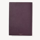 A4 Refillable Luxury Journal Fig Pebble with Soft Suede Lining