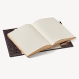 A5 Refillable Luxury Journal Amazon Brown Croc with Soft Suede Lining
