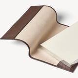 A5 Refillable Luxury Journal Tobacco Pebble with Soft Suede Lining