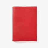 A5 Refillable Luxury Journal Cardinal Red Pebble with Soft Suede Lining