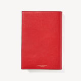 A5 Refillable Luxury Journal Cardinal Red Pebble with Soft Suede Lining