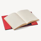 A5 Refillable Luxury Journal Cardinal Red Pebble with Soft Suede Lining