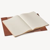 A4 Refillable Journal Smooth Antique Brown