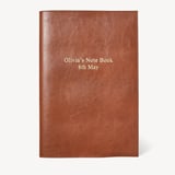 A4 Refillable Journal Smooth Antique Brown