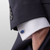 Oval Slice Cufflinks Blue Lapis & Sterling Silver 925