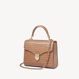Midi Mayfair® Deep Shine Caramel Small Croc