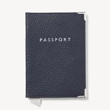 Passport Cover Navy Pebble