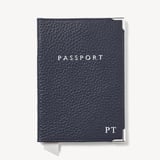 Passport Cover Navy Pebble