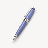 Baby Ballpoint Enamel Pen Capri Blue & Silver Plated