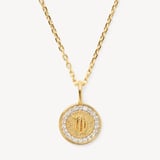 Virgo Zodiac Pendant Necklace Virgo in 18ct Gold Vermeil