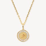 Sagittarius Zodiac Pendant Necklace Sagittarius in 18ct Gold Vermeil