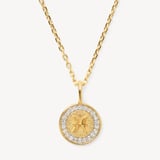 Pisces Zodiac Pendant Necklace Pisces in 18ct Gold Vermeil