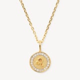 Leo Zodiac Pendant Necklace Leo in 18ct Gold Vermeil