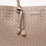 London Tote Moleskin Woven Leather
