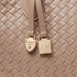 London Tote Moleskin Woven Leather